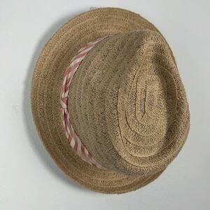 DeLux striped banded brimmed hat
